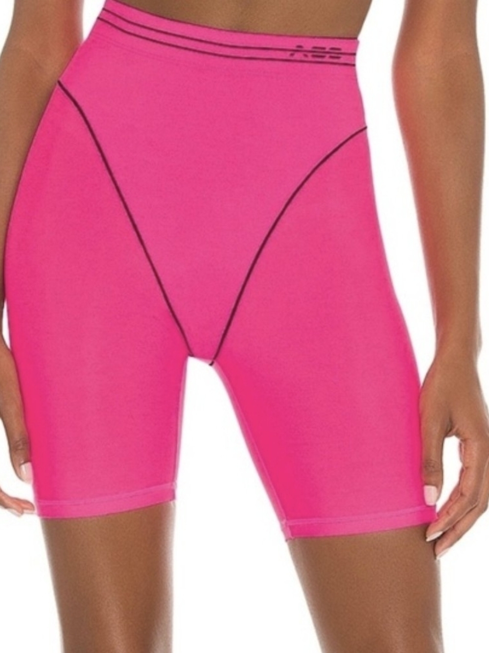 Adam Selman Sport French Cut Pink Bike Shorts